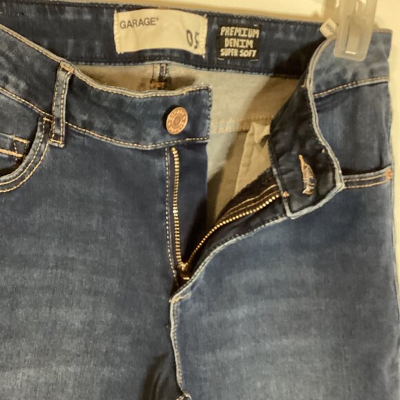 Garage Premium High Waist Jeggings Jeans Women's Size 5 Blue Denim Super Soft - Picture 7 of 8